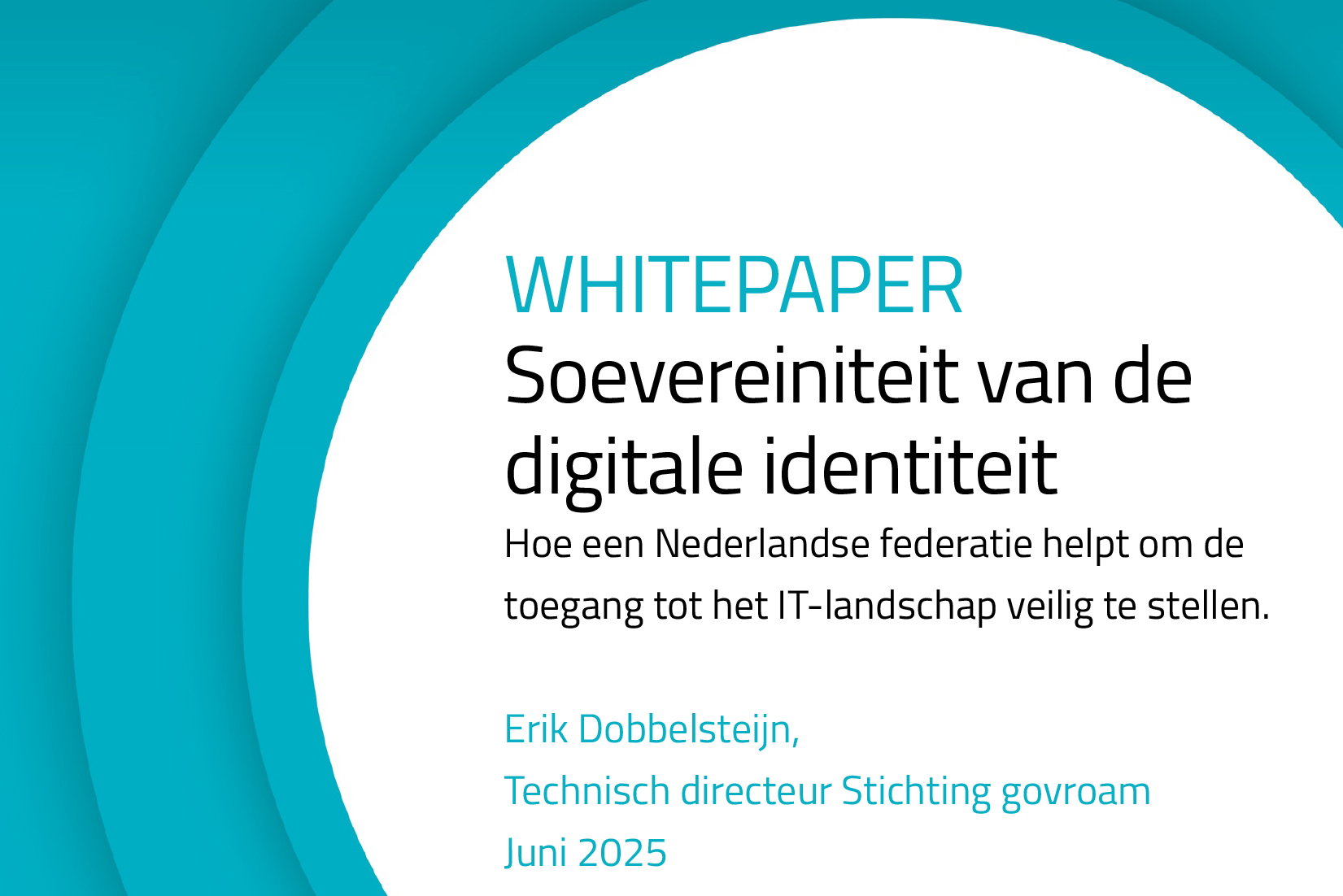 ‘Soevereiniteit van de digitale identiteit’